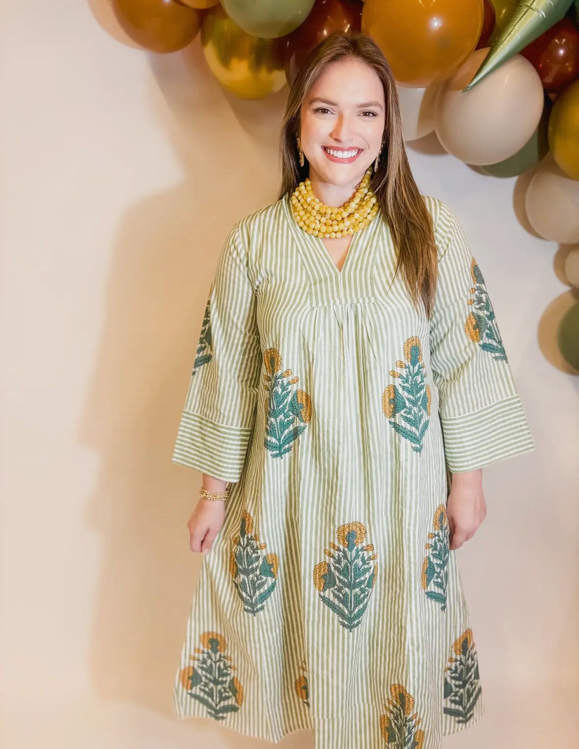 Creme Brulee Caftan Dress