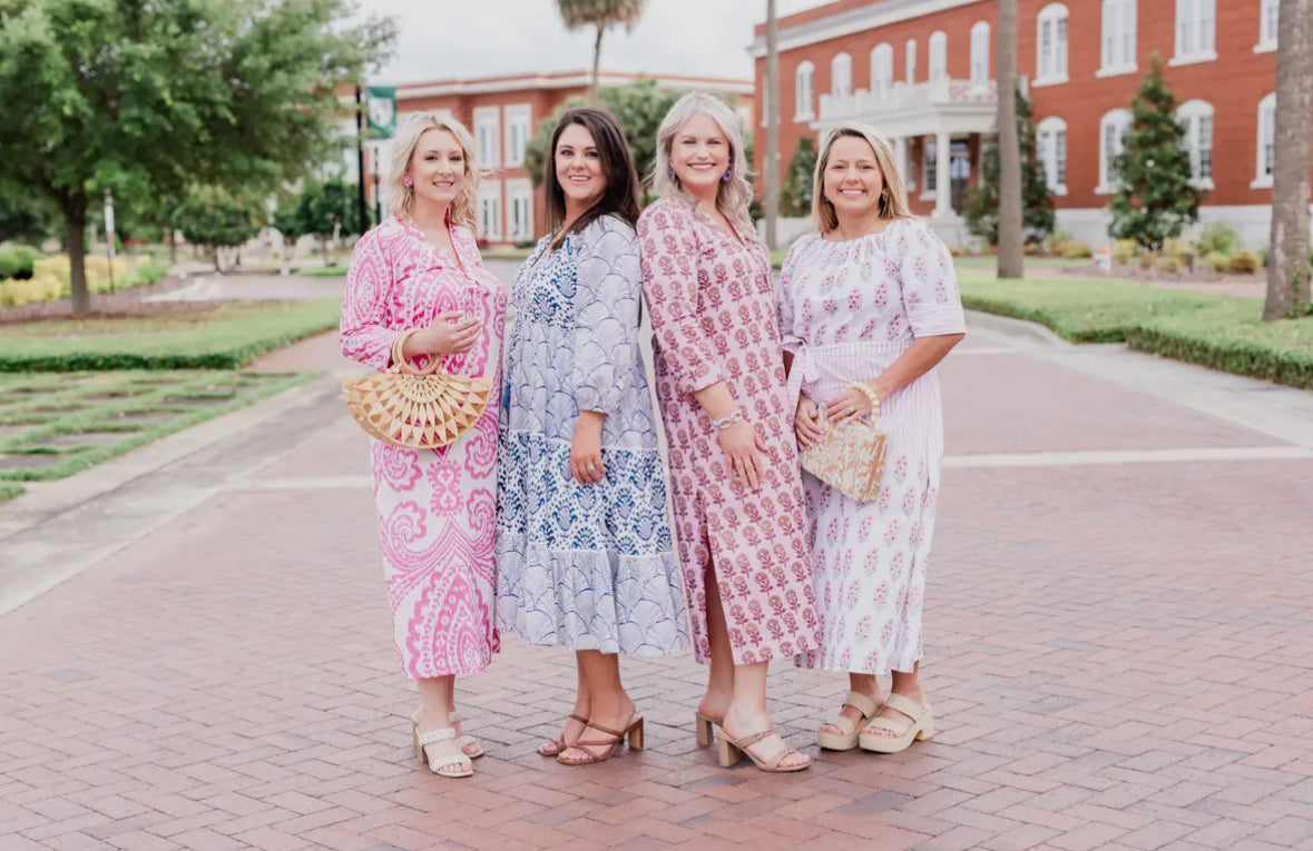 Purple Blooms Caftan Dress