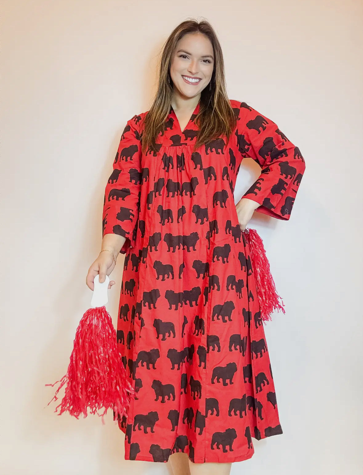 Classy Bulldog Caftan Dress