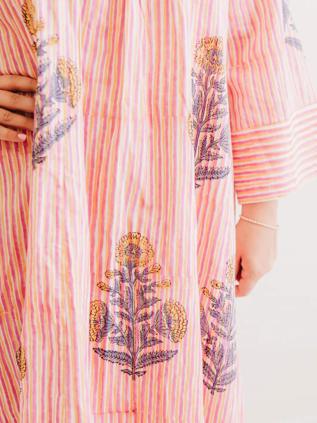 Georgia Peach Caftan Dress