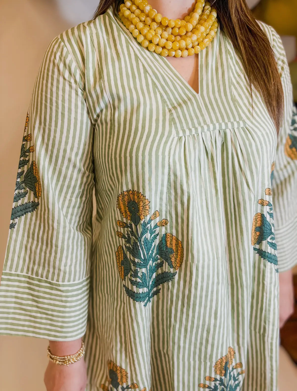 Creme Brulee Caftan Dress