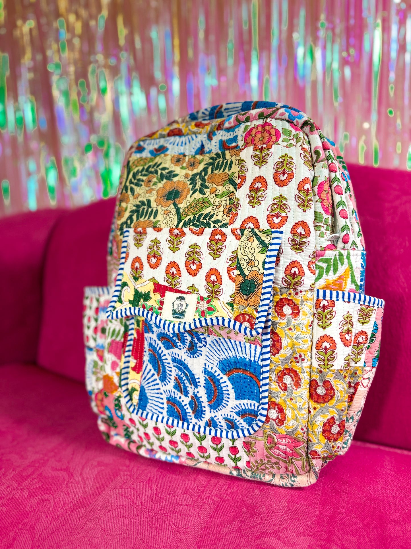 Wildflower Patch Quilted Backpack