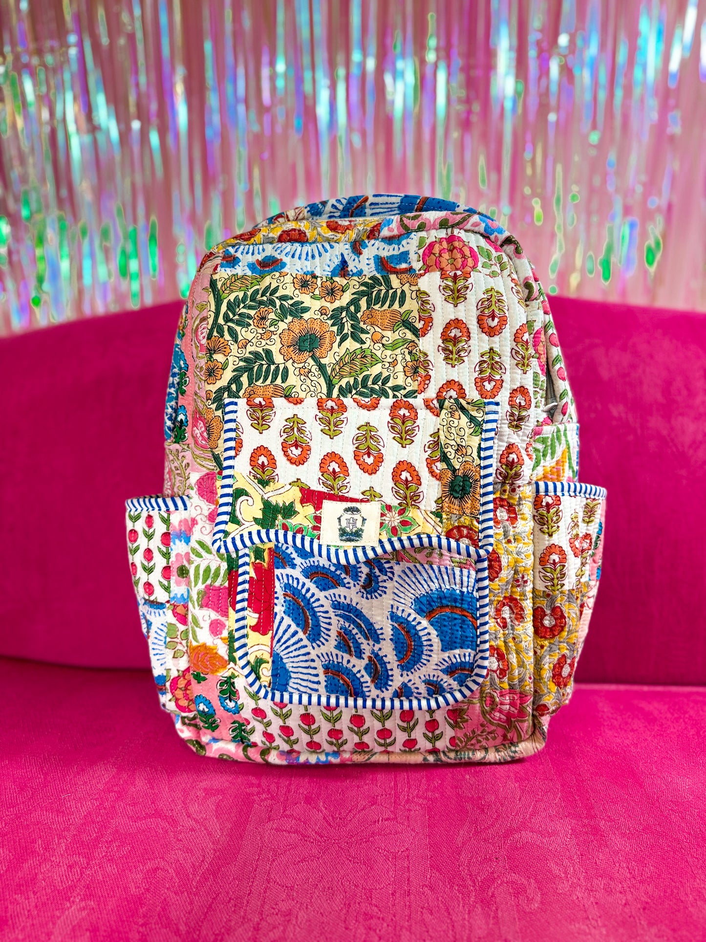 Wildflower Patch Quilted Backpack