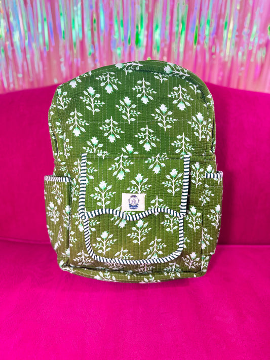 Emerald Bay Quilted Scalloped Backpack