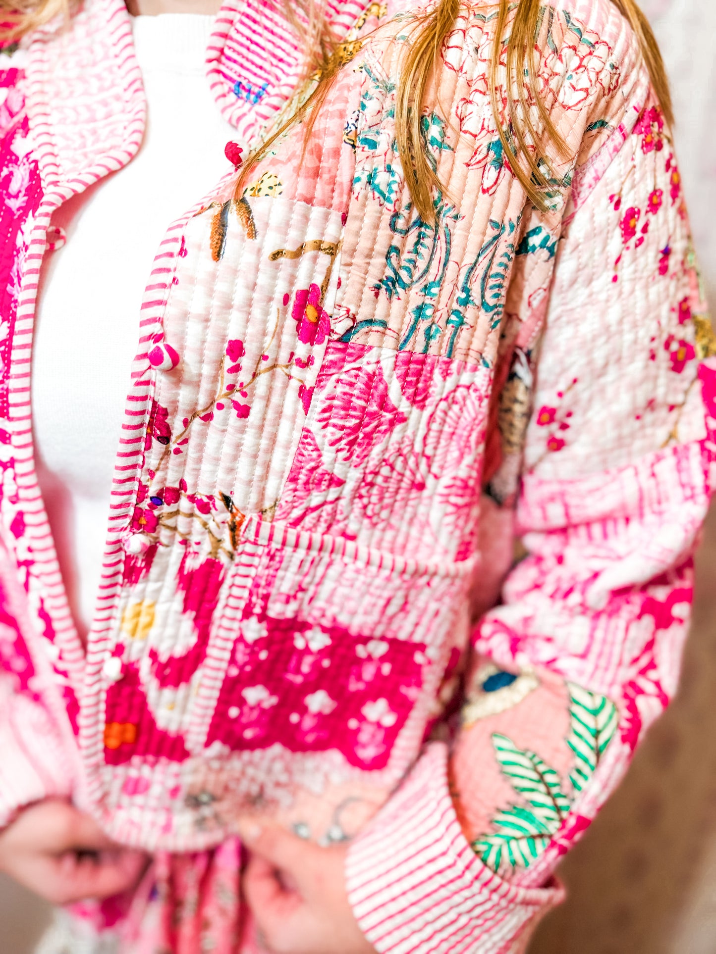 Pink City Quilted Jacket