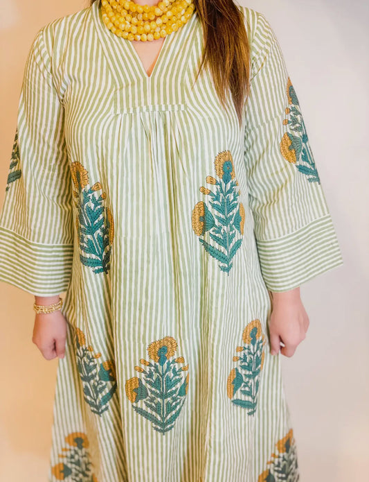 Creme Brulee Caftan Dress