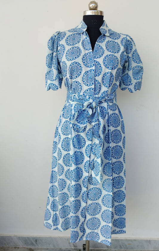 Blue Medallion Grace Dress *Model photo coming soon*