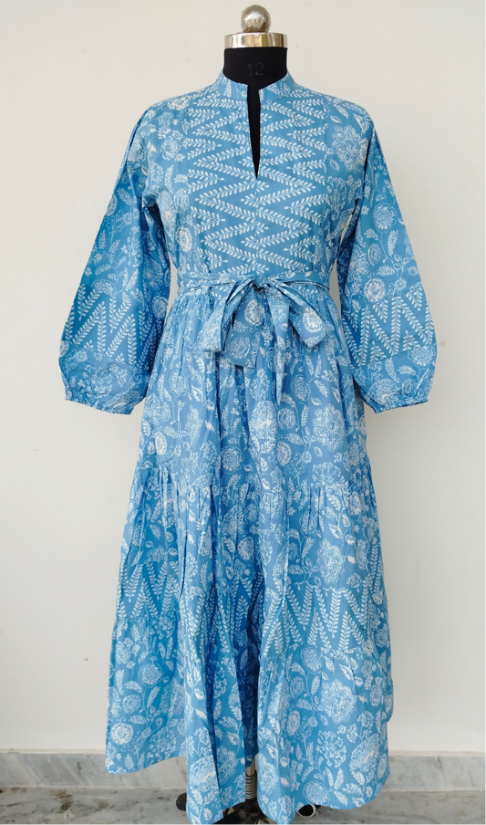 Veranda Blue Maxi Dress