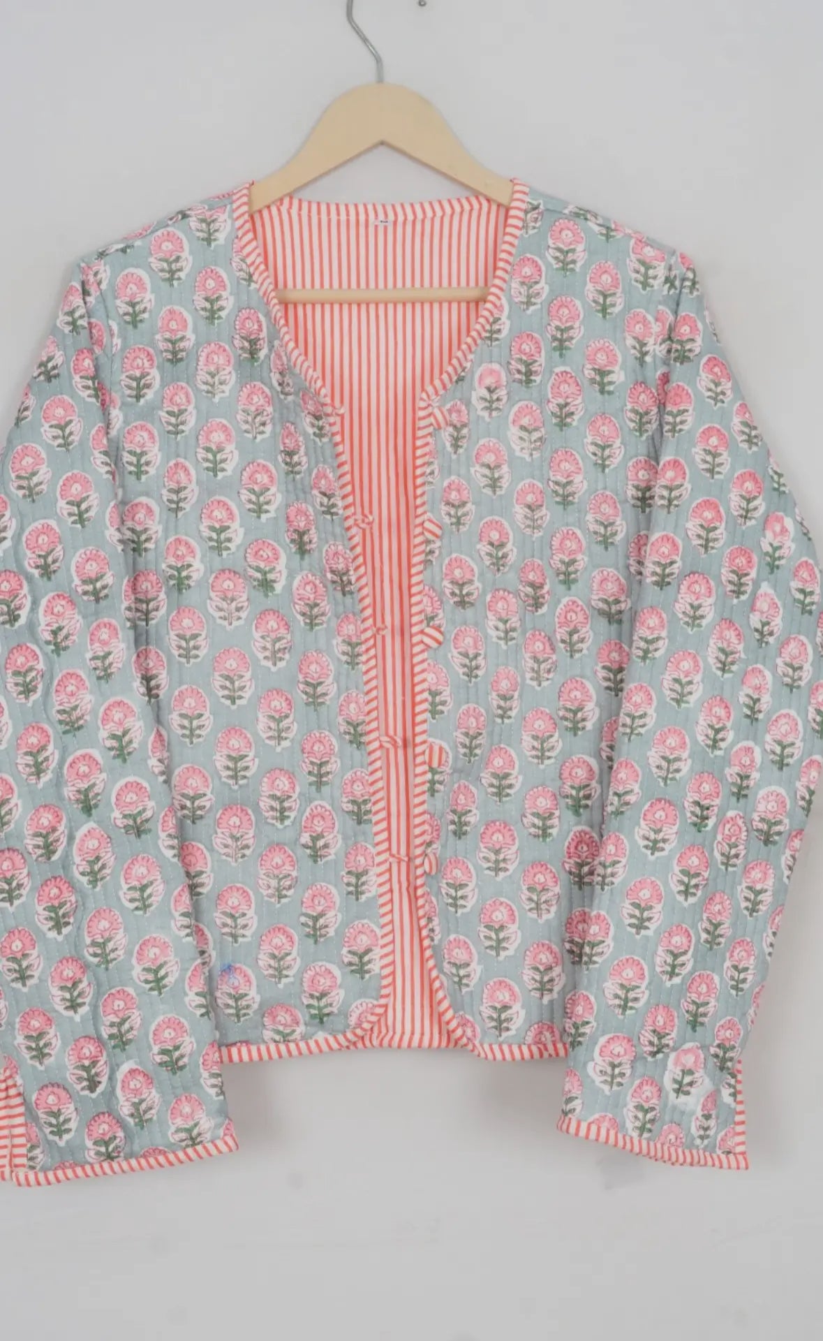 Peach Bellini Quilted Jacket