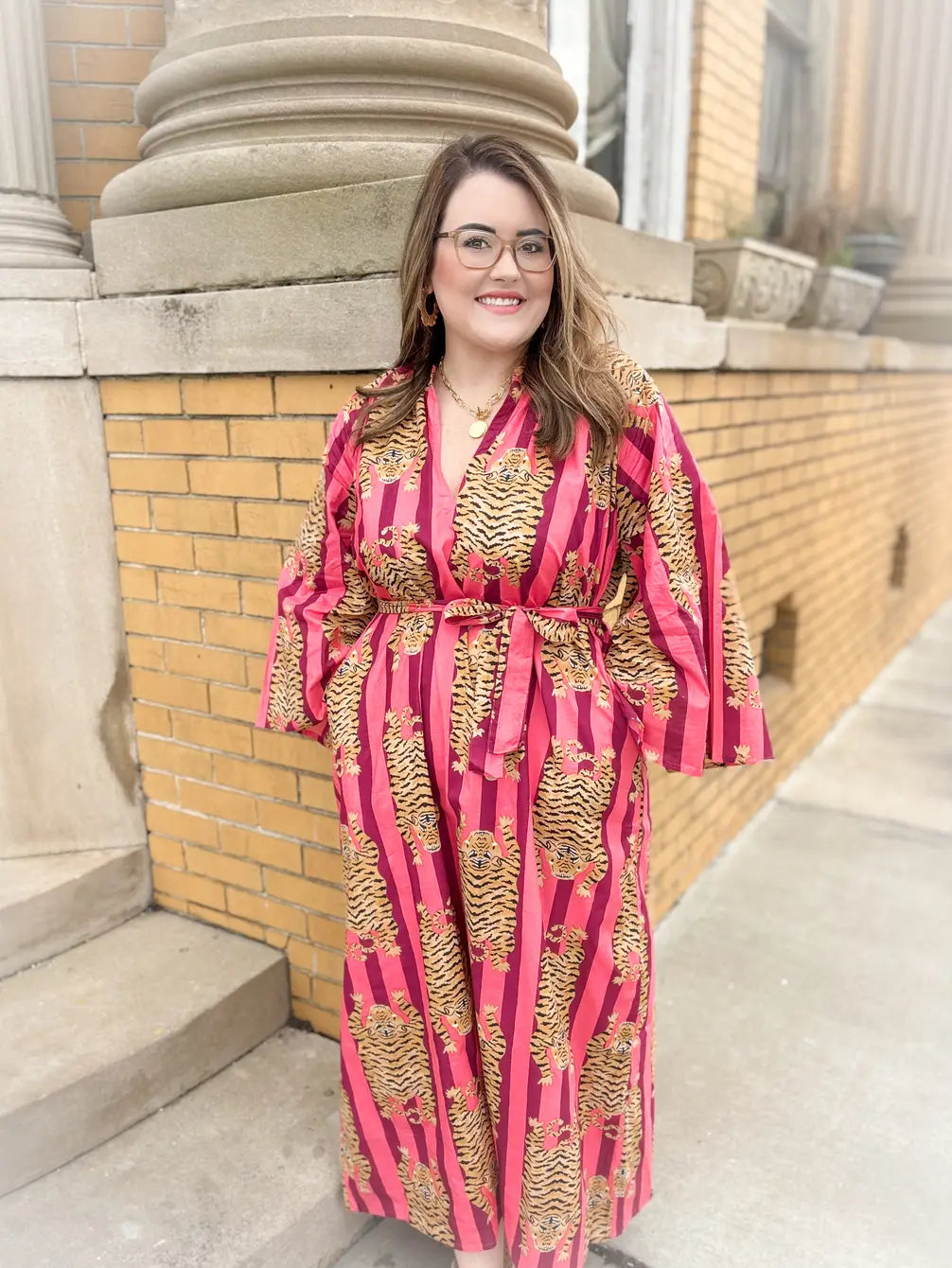 Mauve Eye of the Tiger | Caftan Dress