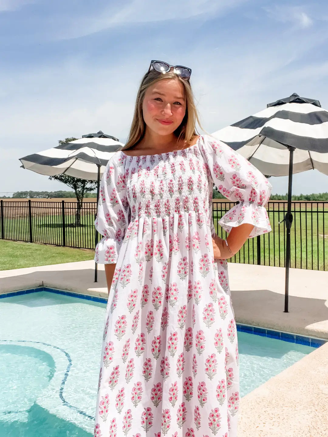 Morning Glory Flounce Resort Dress