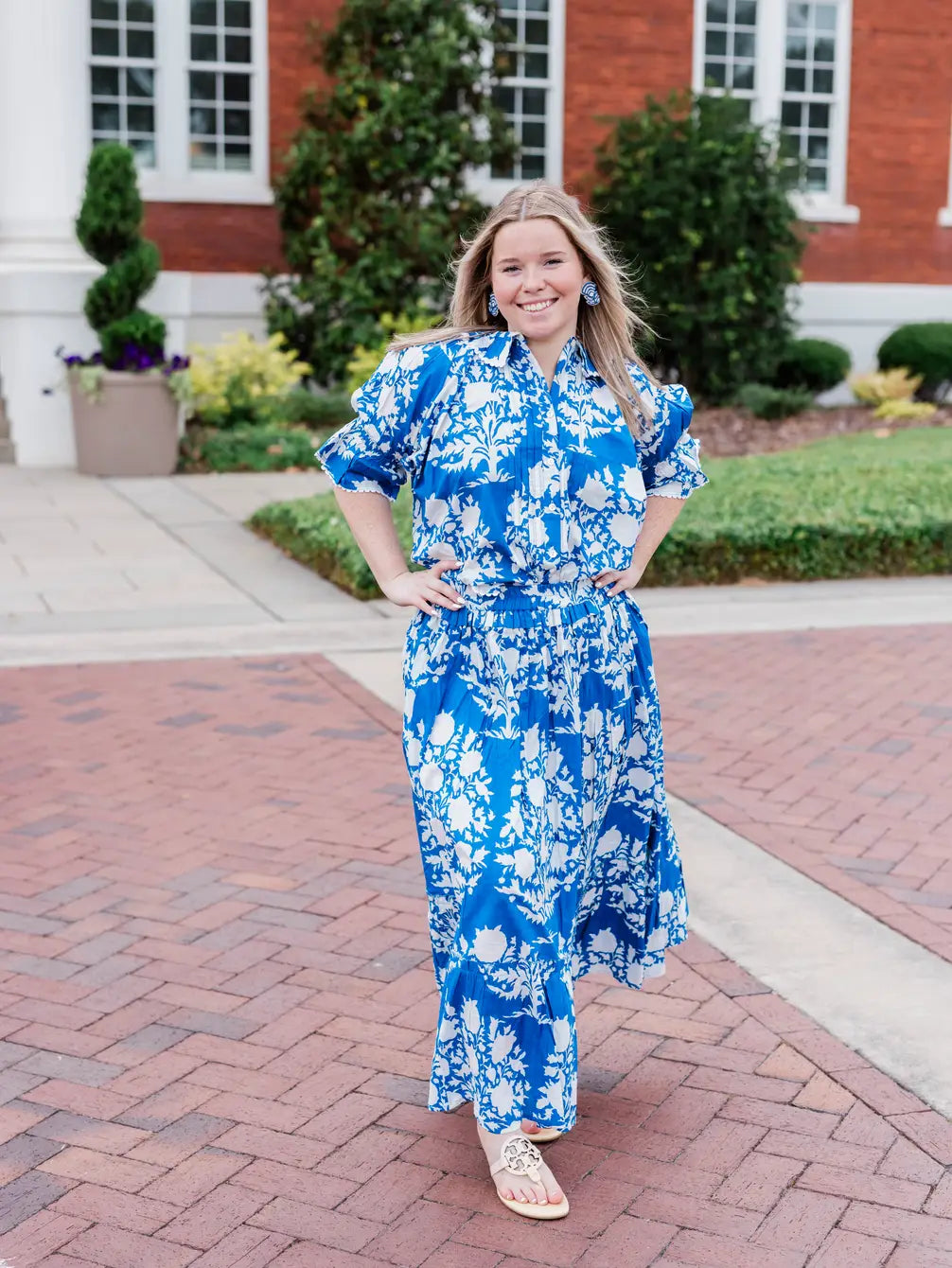 Sky Meadow Ruffle Skirt