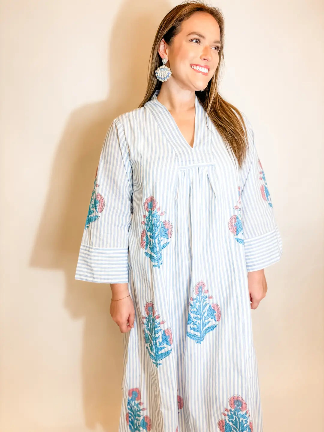 Sweet Blues Caftan Dress