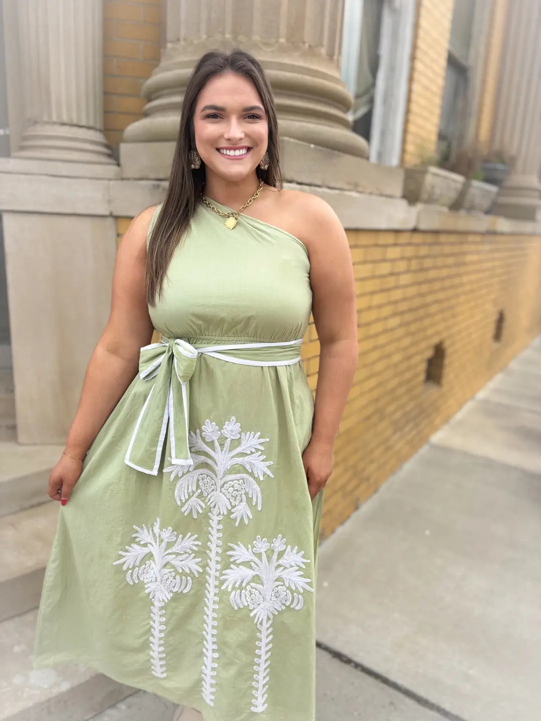 Royal Palms | One Shoulder Midi Dress